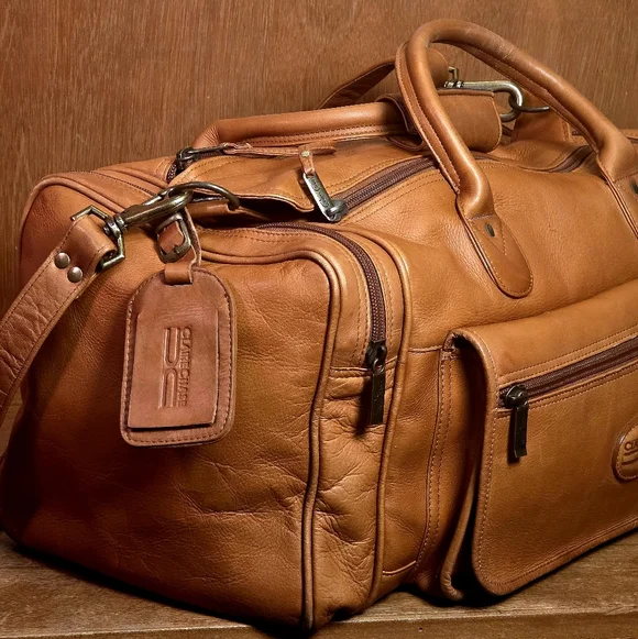 CLAIRECHASE GENUINE LEATHER DUFFEL BAG